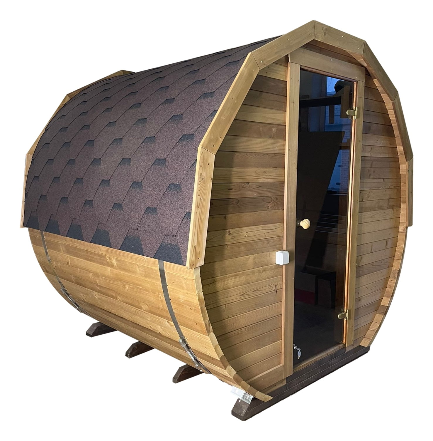 Thermowood barrel with terrace, 3m - Image 4