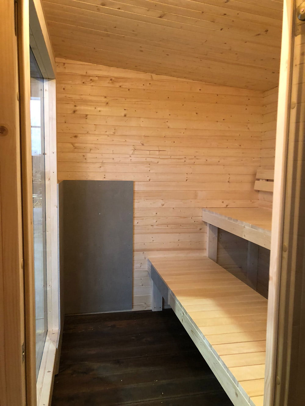Box sauna with relaxation room (4m), LWDcnc