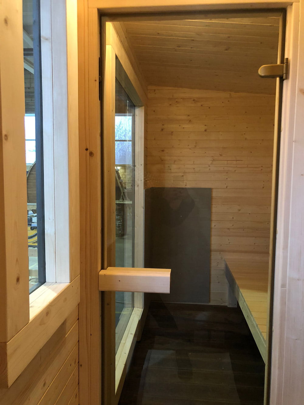 Box sauna with relaxation room (4m), LWDcnc