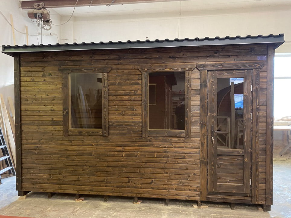 Box sauna with relaxation room (4m), LWDcnc