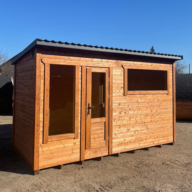 Box sauna with relaxation room (4m), LWDcnc