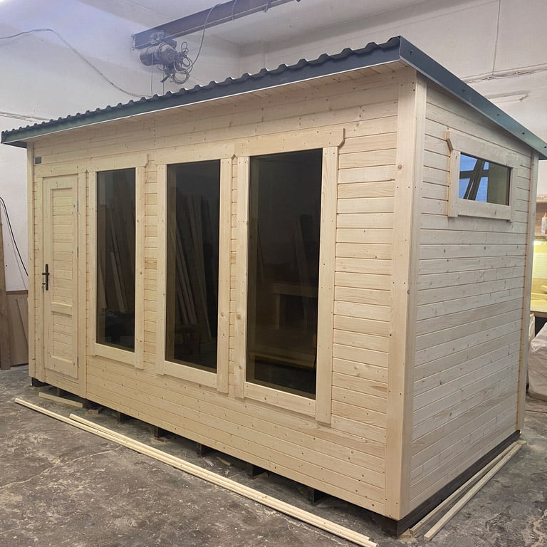 Box sauna with relaxation room (4m), LWDcnc