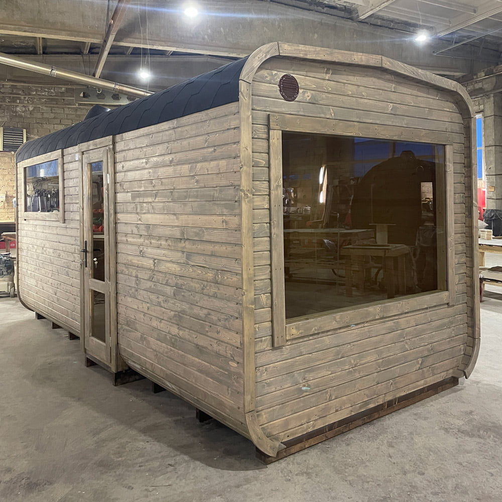 The best sauna cube with relaxation room (5m), LWDcnc