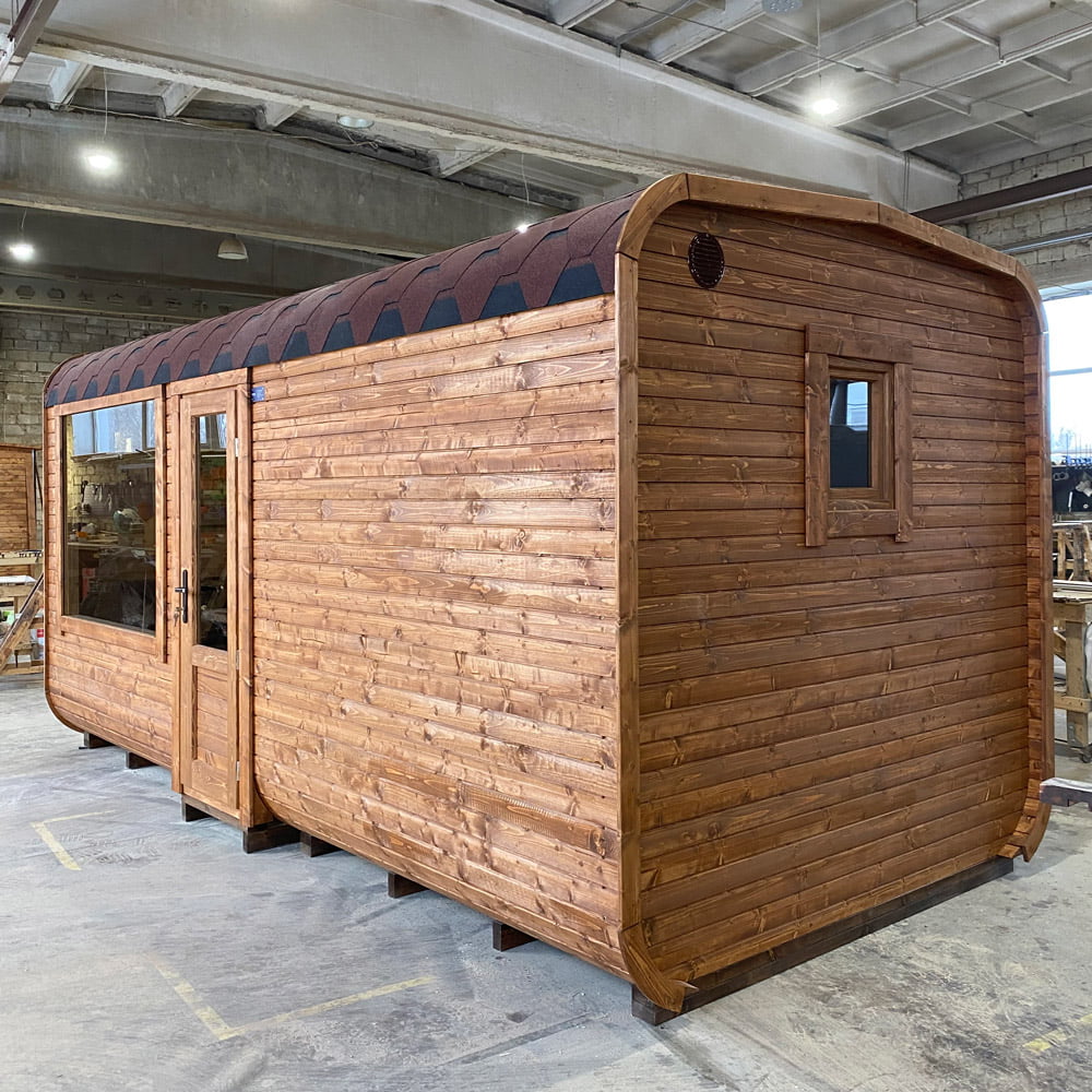 The best sauna cube with relaxation room (5m), LWDcnc