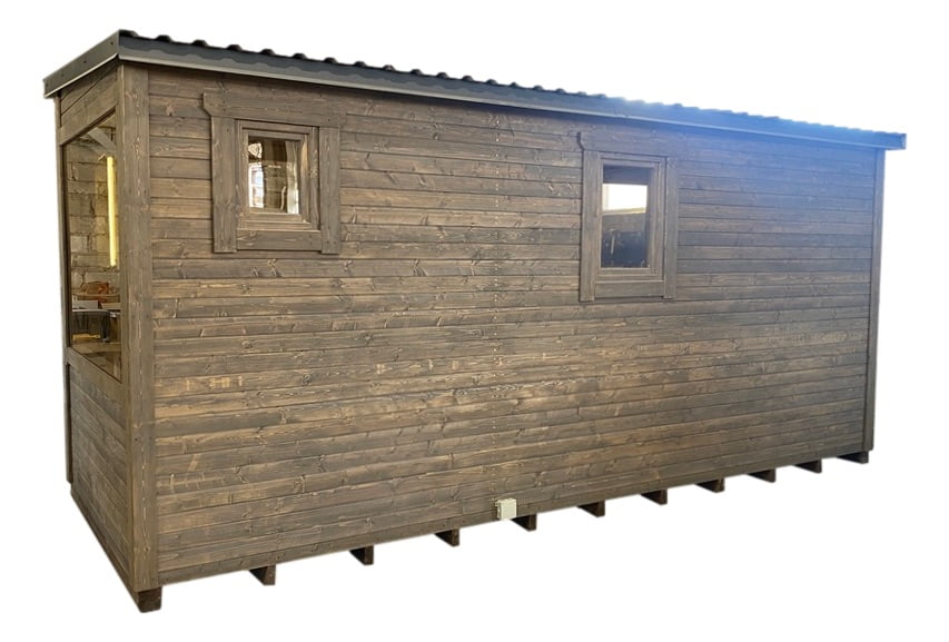 Garden / camping house, 5×2.5m, LWDcnc