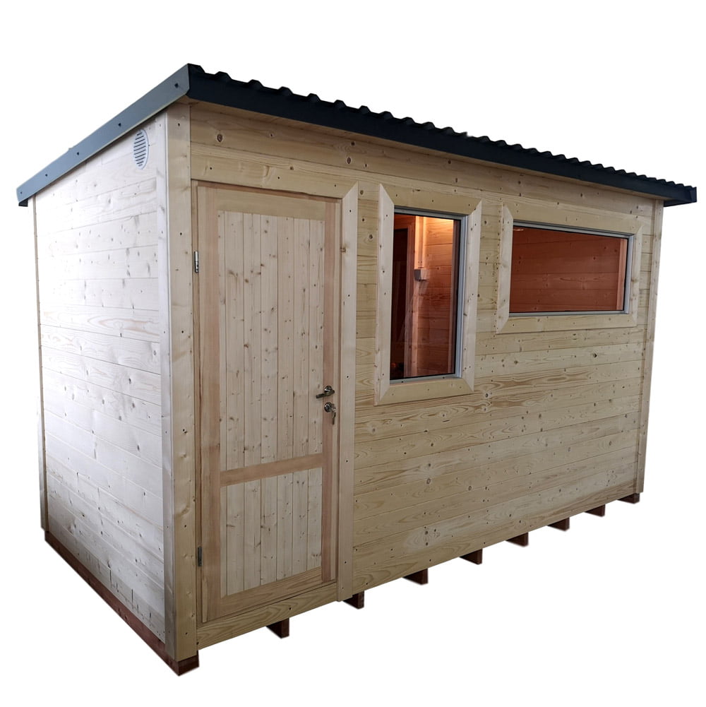 Box sauna with relaxation room (4m), LWDcnc
