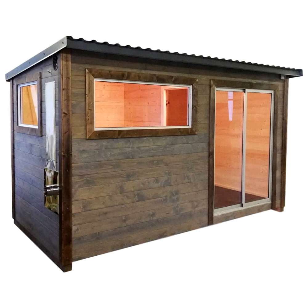 Box sauna with relaxation room (4m), LWDcnc