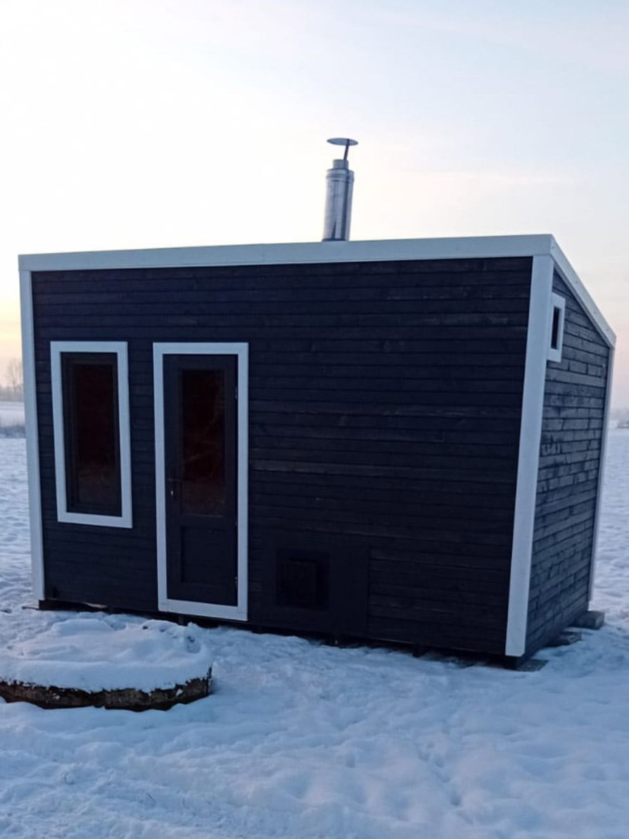 Wood burning sauna (4x2.5m), LWDcnc