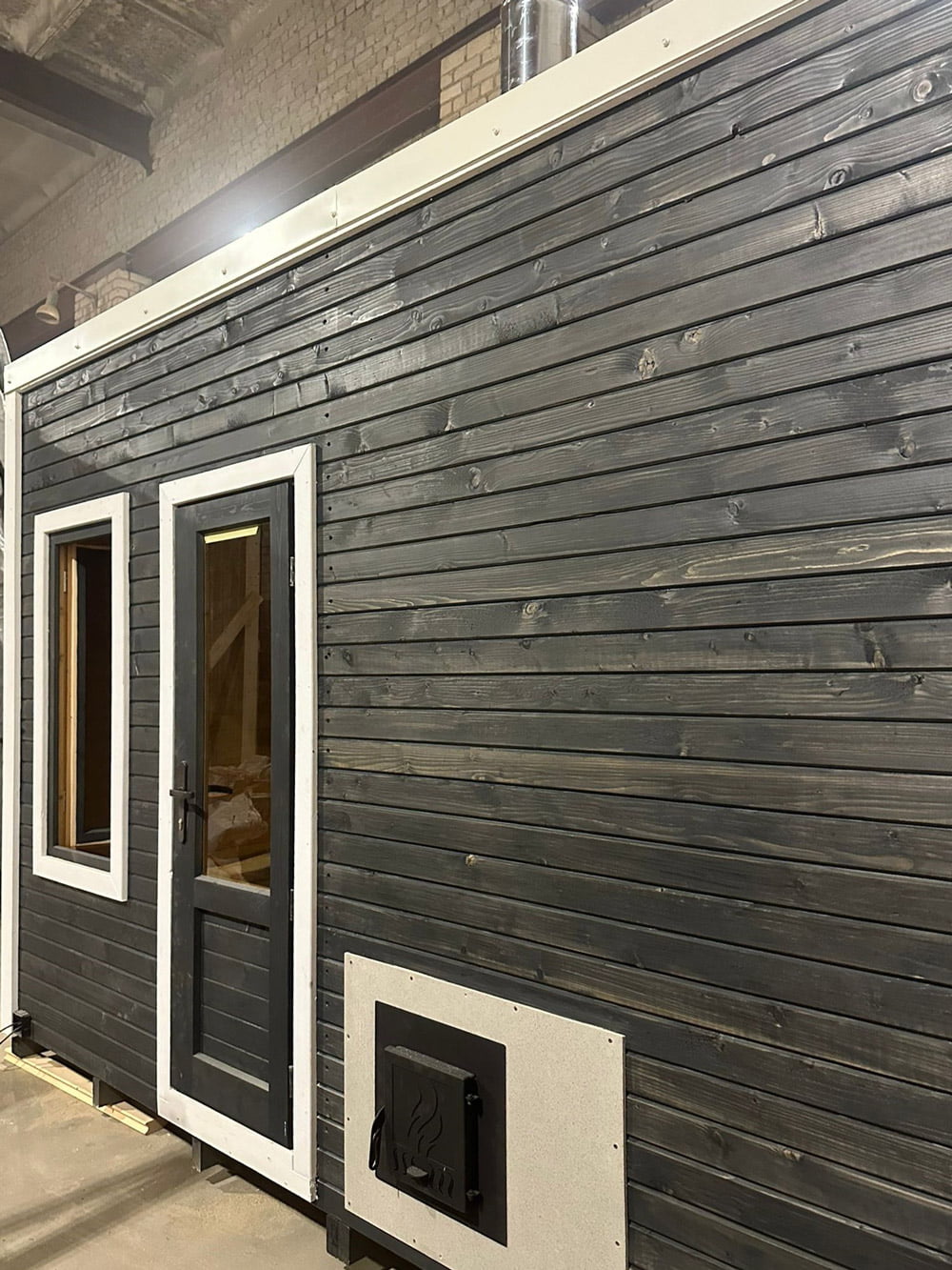 Wood burning sauna (4x2.5m), LWDcnc