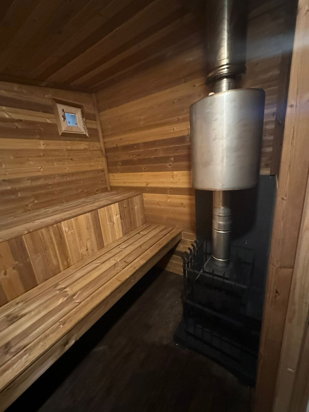 Wood burning sauna (4x2.5m), LWDcnc