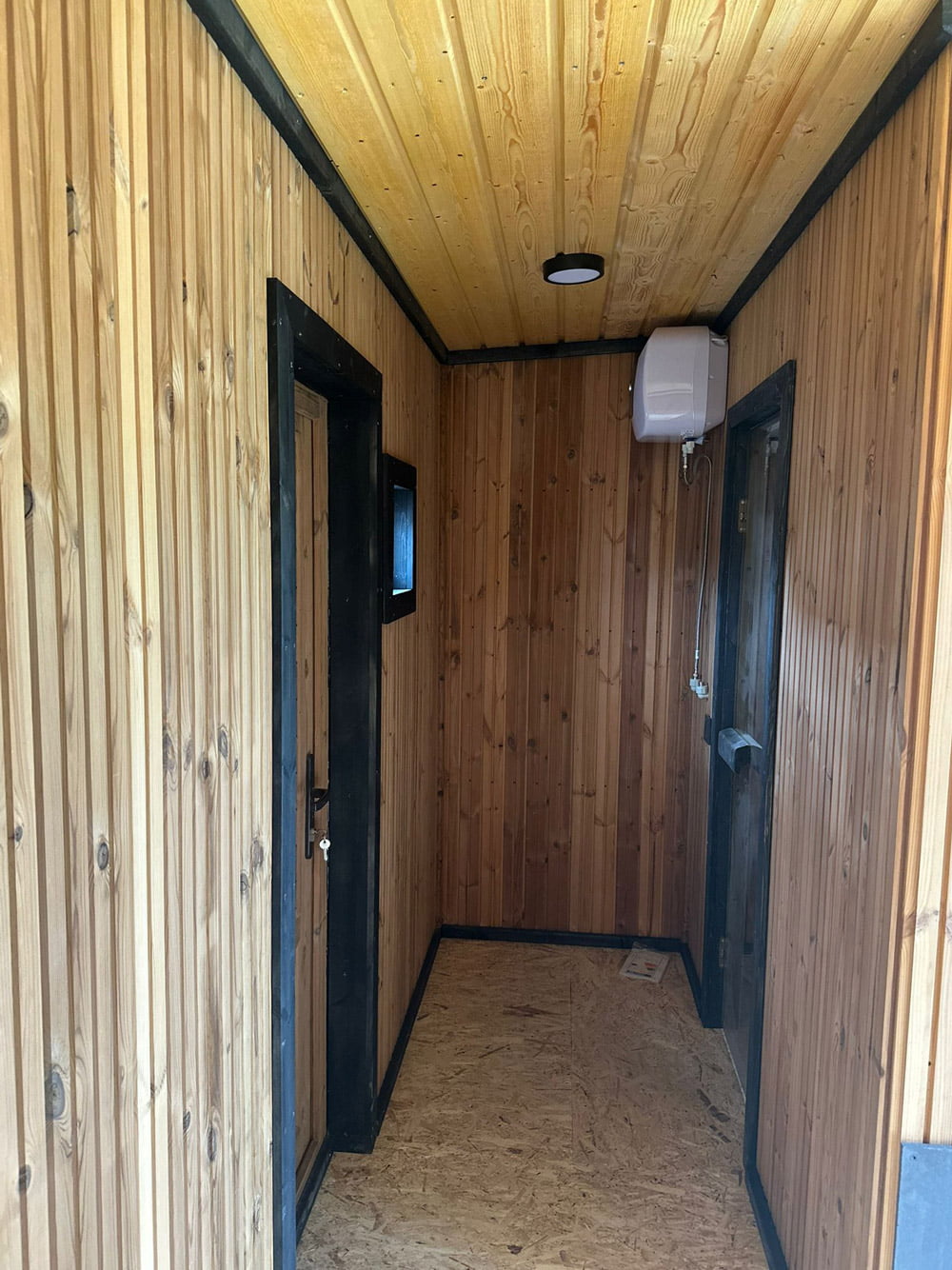 Insulated modular home with sauna, shower, 5x3m, LWDcnc