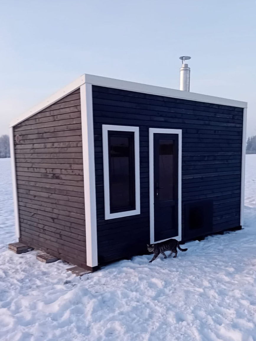 Wood burning sauna (4x2.5m), LWDcnc