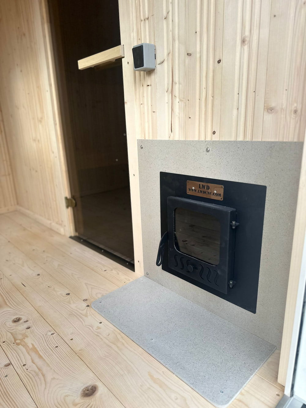 Modular sauna (4mx2.5m), LWDcnc