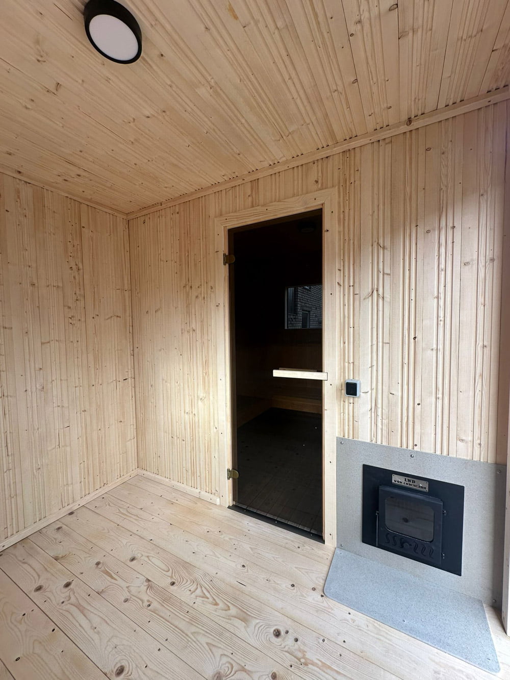 Modular sauna (4mx2.5m), LWDcnc