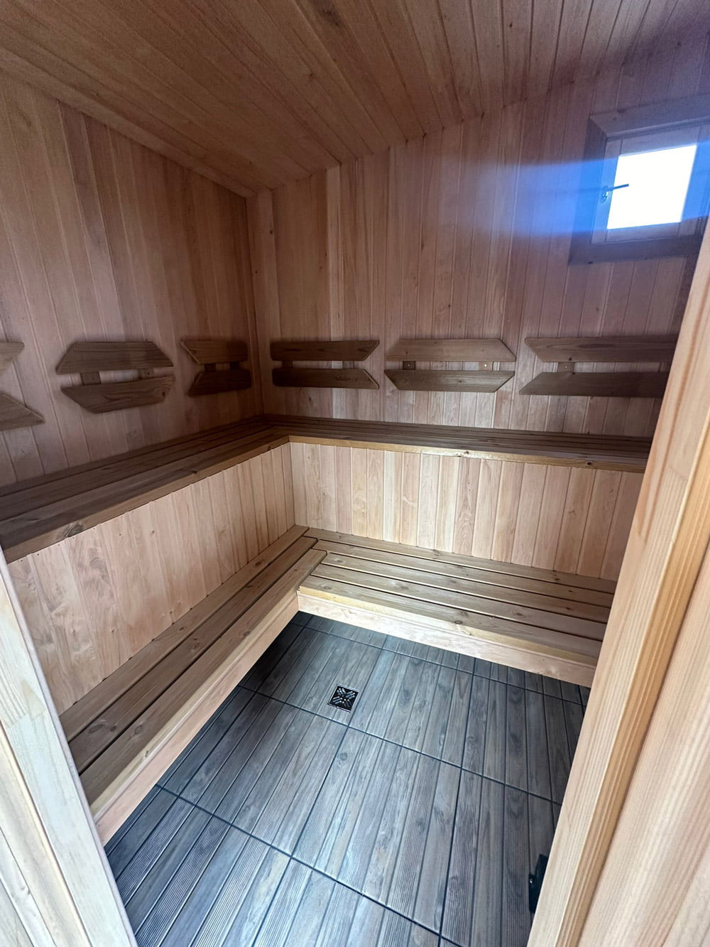 Modular sauna (4mx2.5m), LWDcnc