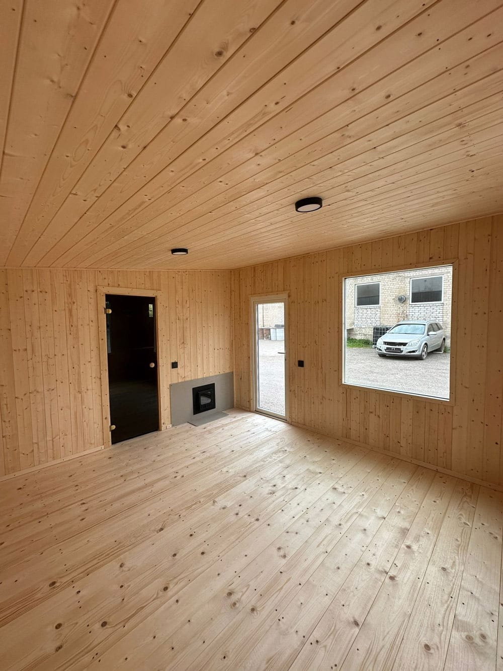 Insulated frame sauna 6x3.5m, LWDcnc