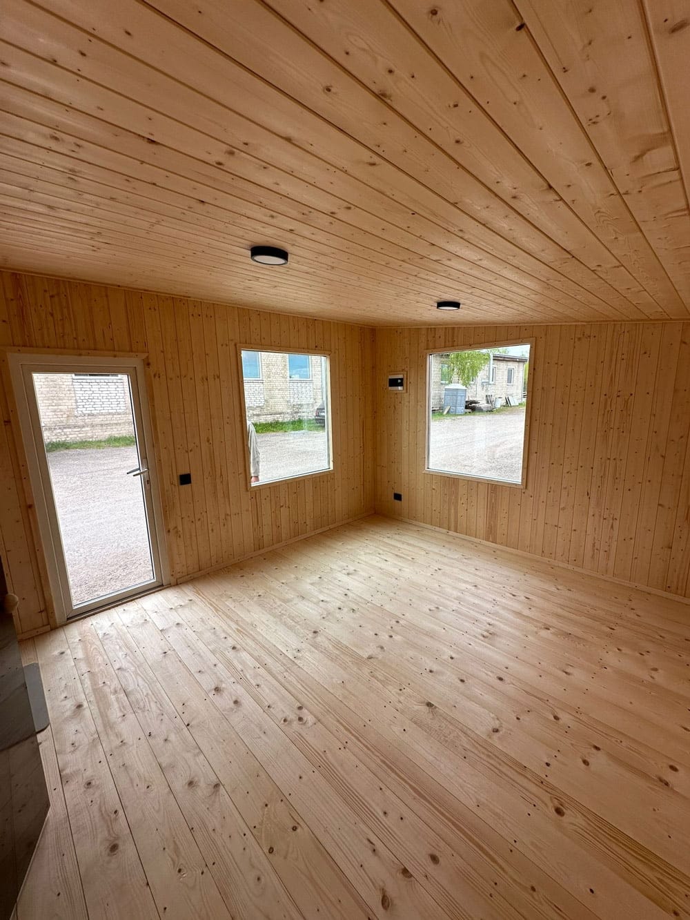 Insulated frame sauna 6x3.5m, LWDcnc