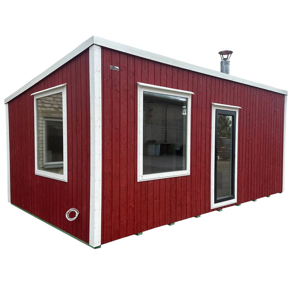 Insulated frame sauna 6x3.5m, LWDcnc