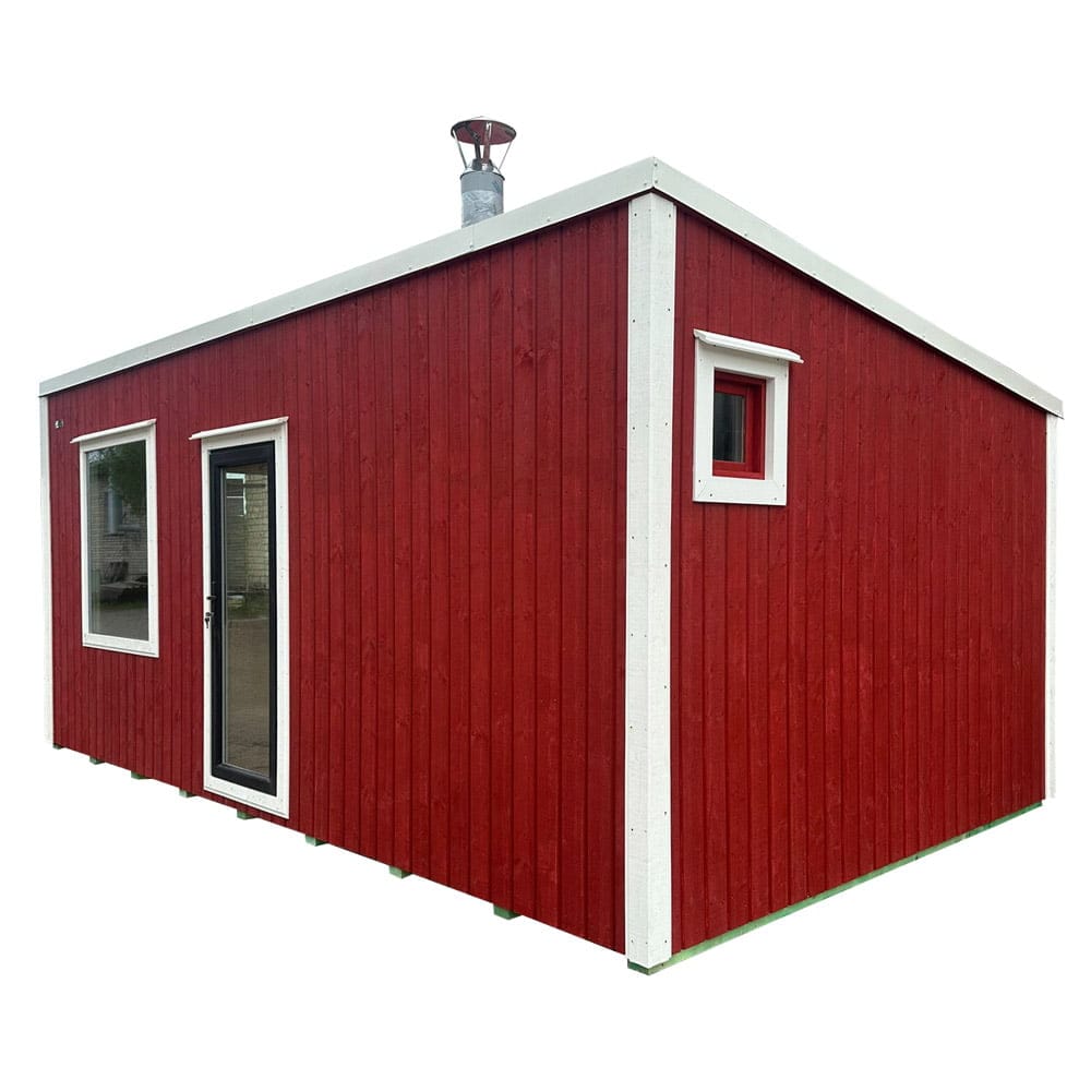 Insulated frame sauna 6x3.5m, LWDcnc