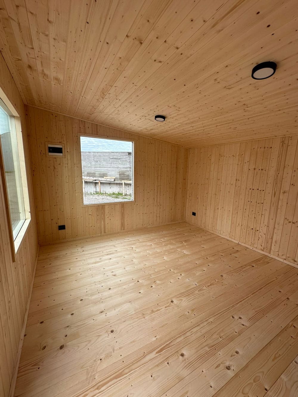Insulated frame sauna 6x3.5m, LWDcnc