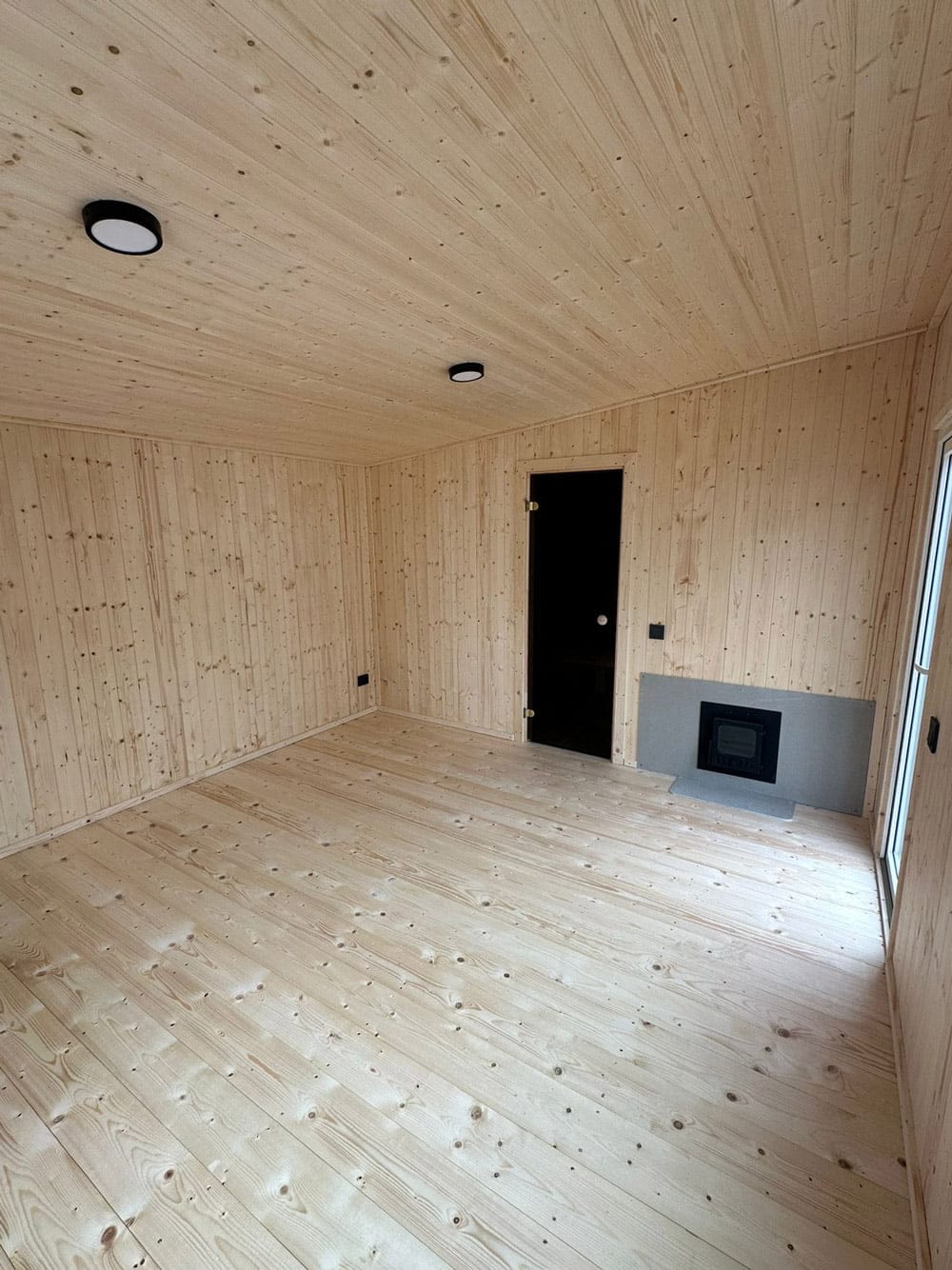 Insulated frame sauna 6x3.5m, LWDcnc