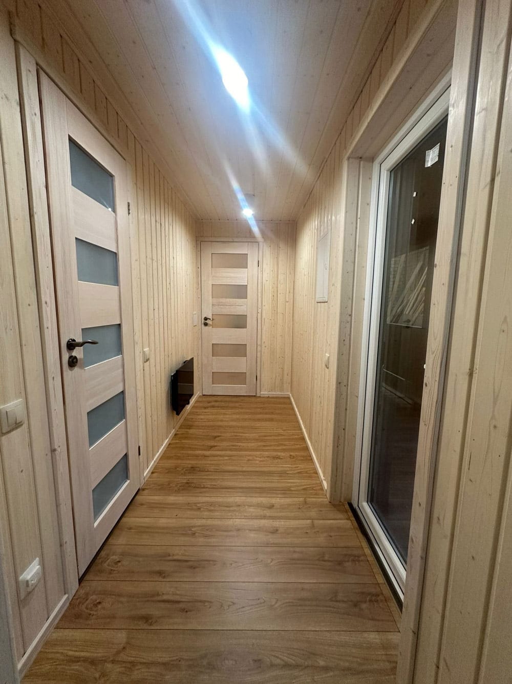 Wooden modular house (40m²) - corridor, LWDcnc