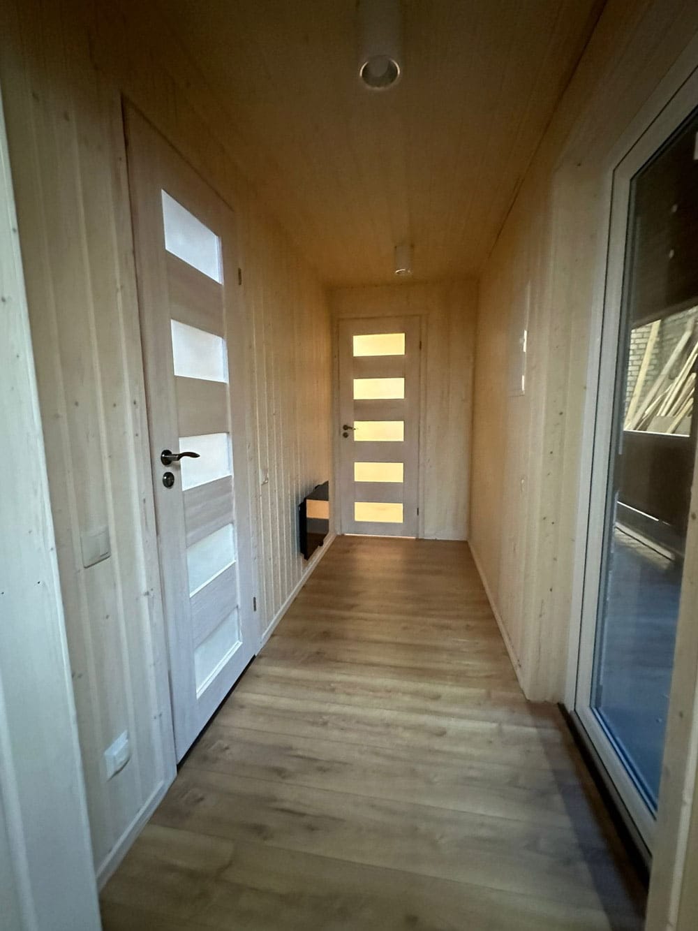 Wooden modular house (40m²) - corridor, LWDcnc