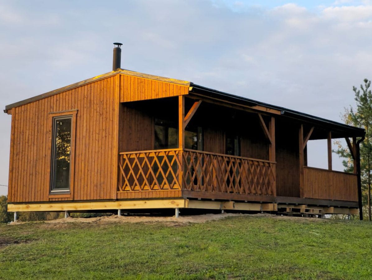 Koka moduļu māja, 40m², Lwdcnc