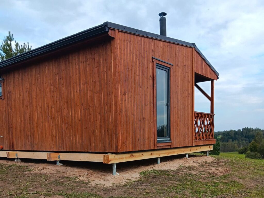 Koka moduļu māja, 40m², Lwdcnc