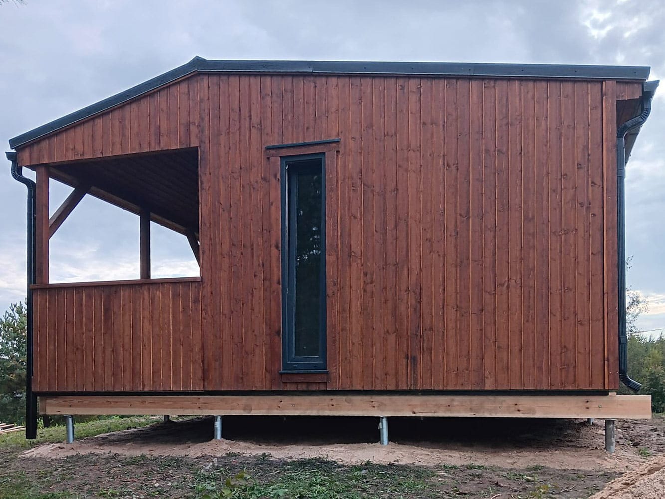 Koka moduļu māja, 40m², Lwdcnc