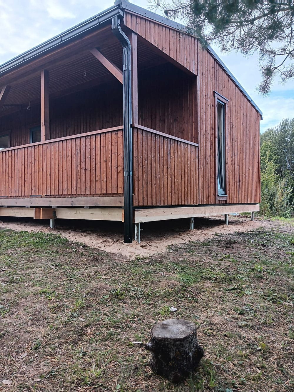 Koka moduļu māja, 40m², Lwdcnc