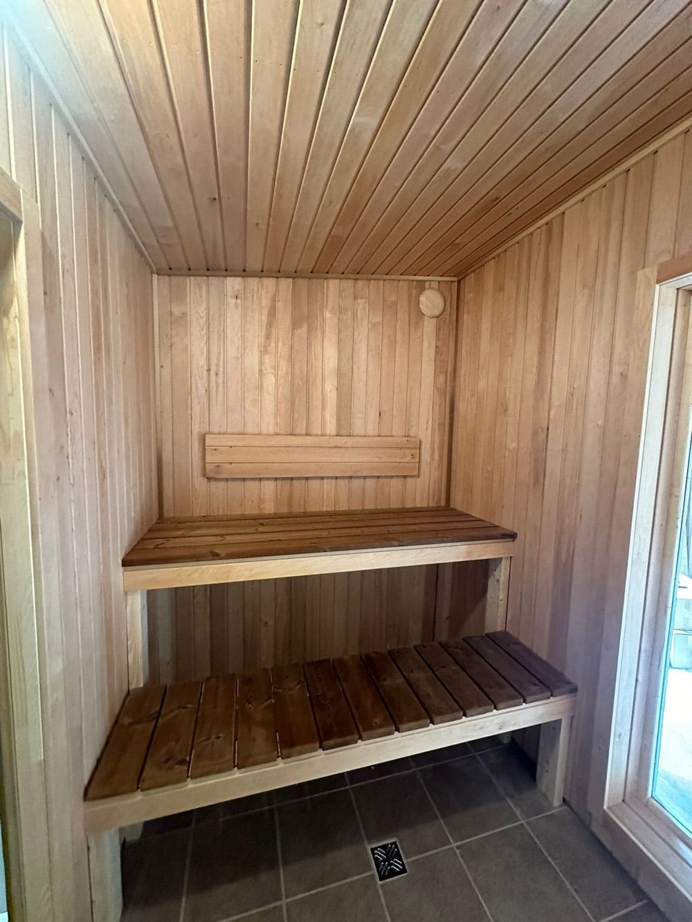 Insulated sauna house with shower (6x3m), sauna room, LWDcnc