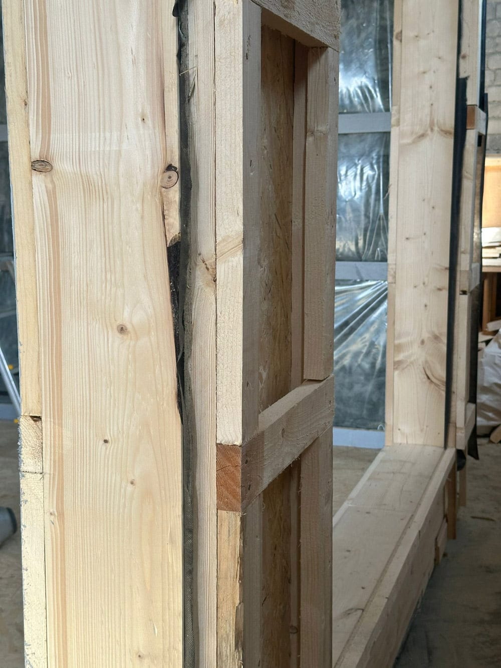 Insulated sauna house with shower, 6x3m, LWDcnc