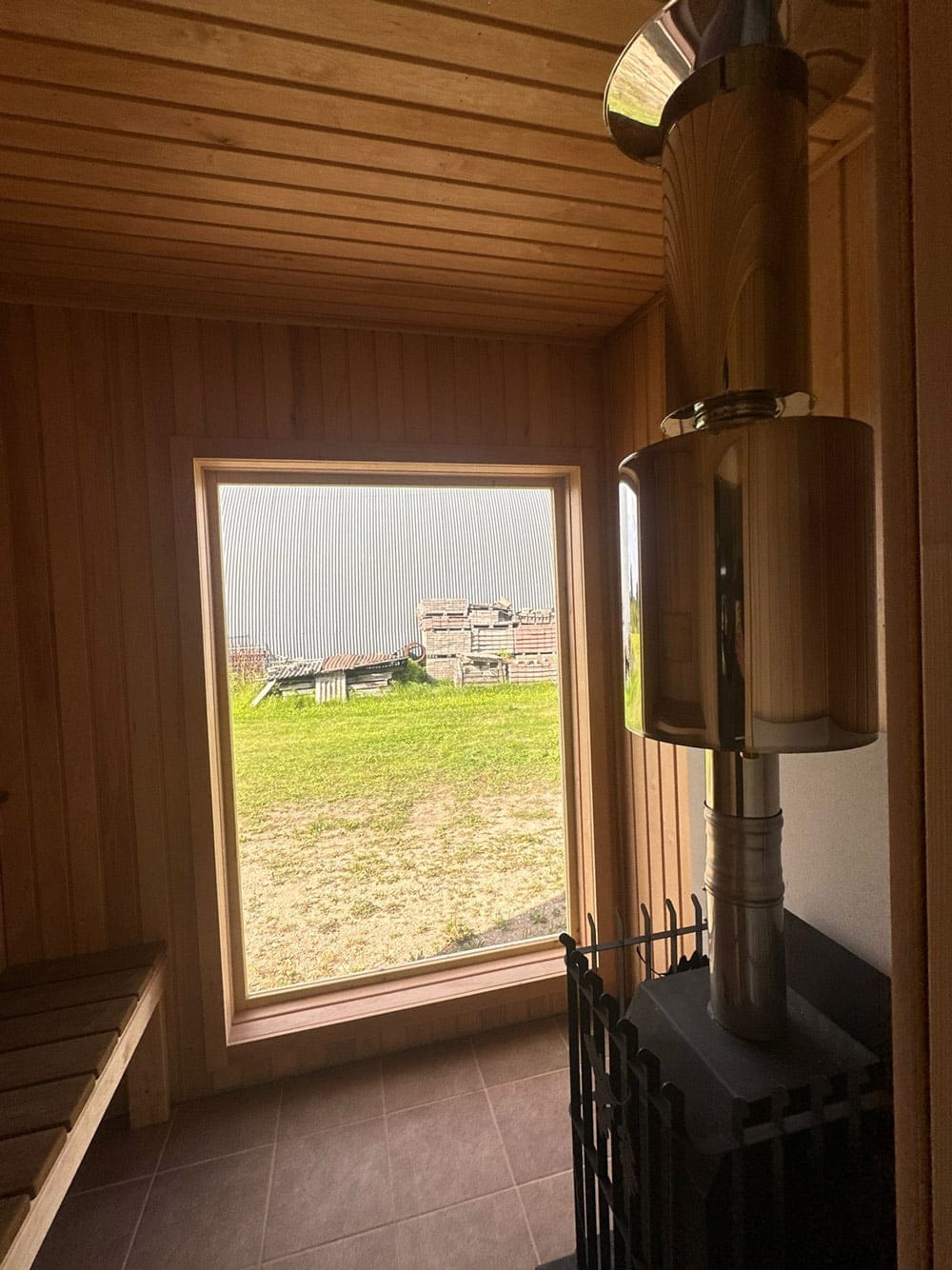 Insulated sauna house with shower (6x3m), sauna room, LWDcnc