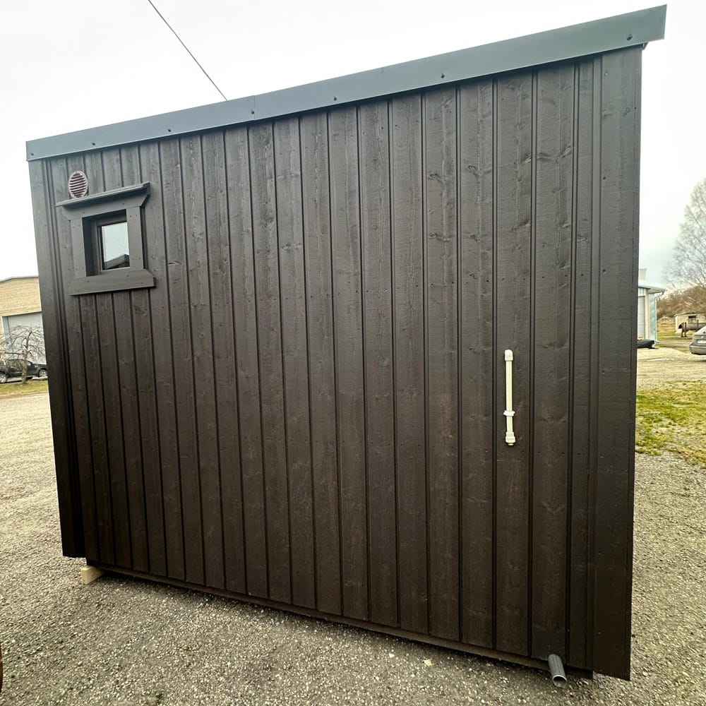 Insulated garden sauna with shower, 4x3m, LWDcnc