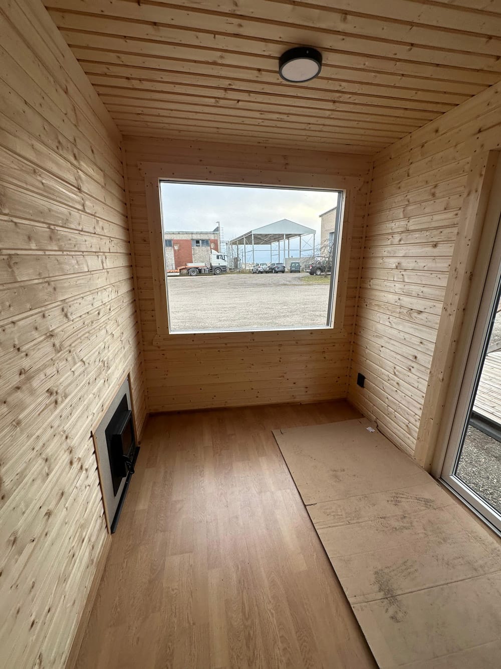 Insulated garden sauna with shower, 4x3m, LWDcnc