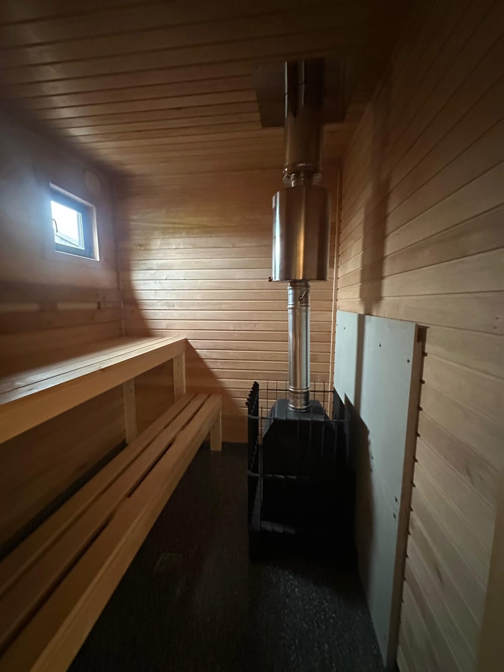 Insulated garden sauna with shower, 4x3m, LWDcnc