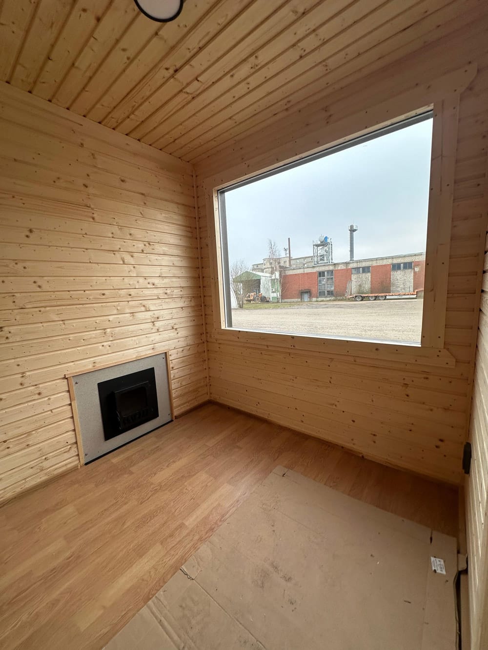 Insulated garden sauna with shower, 4x3m, LWDcnc