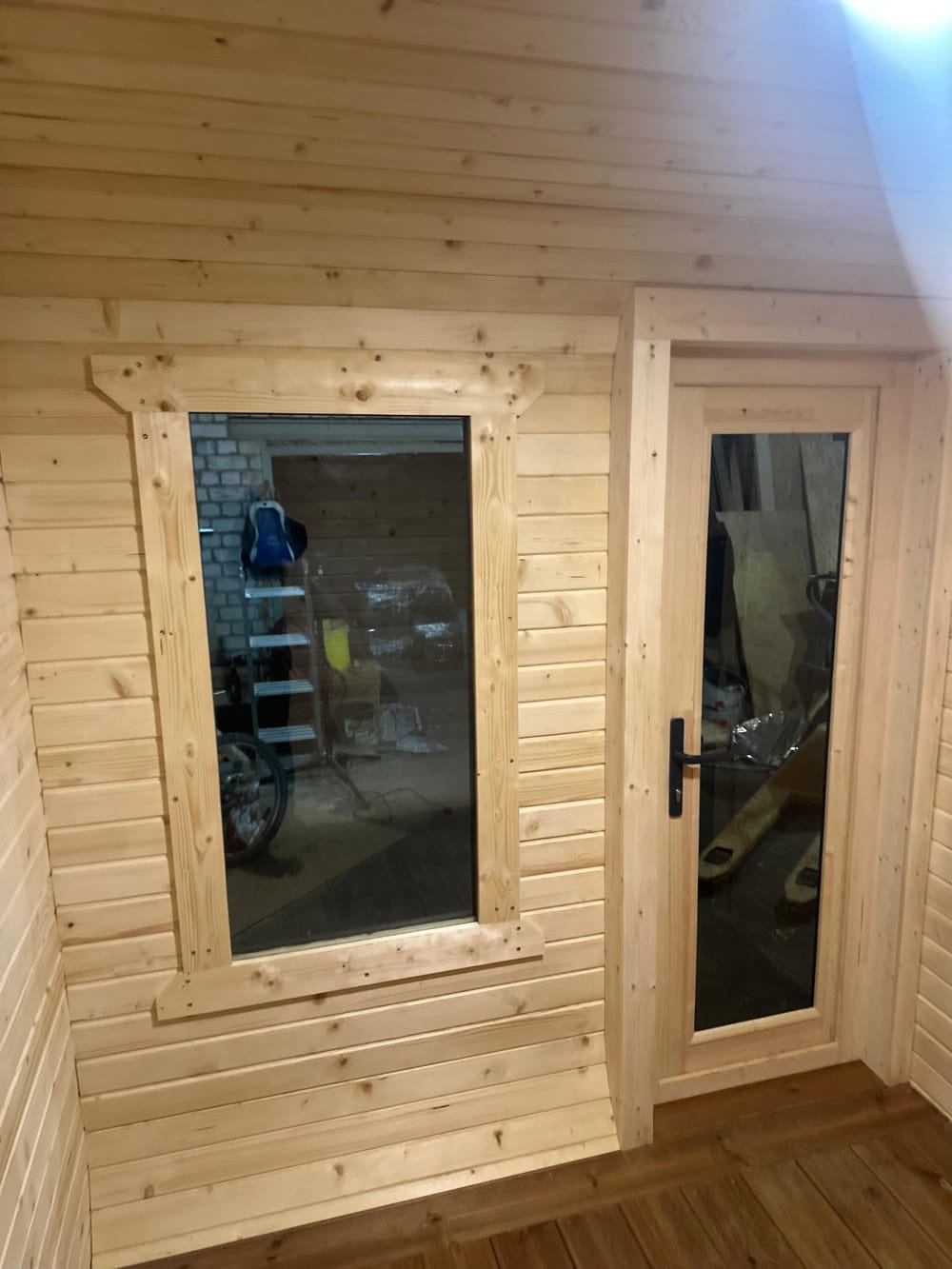 Quadro sauna with anteroom (4x2.4m), LWDcnc