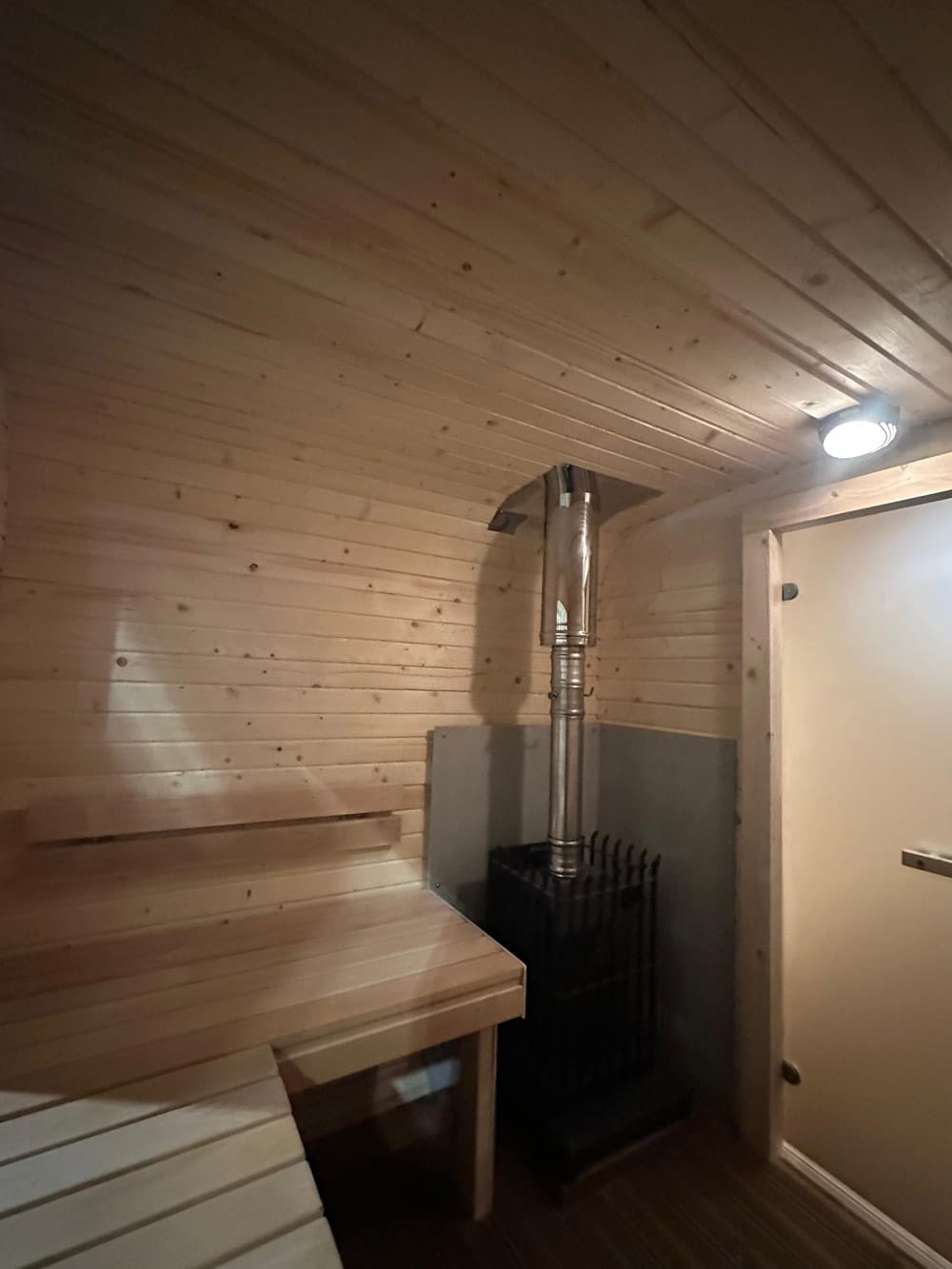 Quadro sauna with anteroom (4x2.4m), LWDcnc