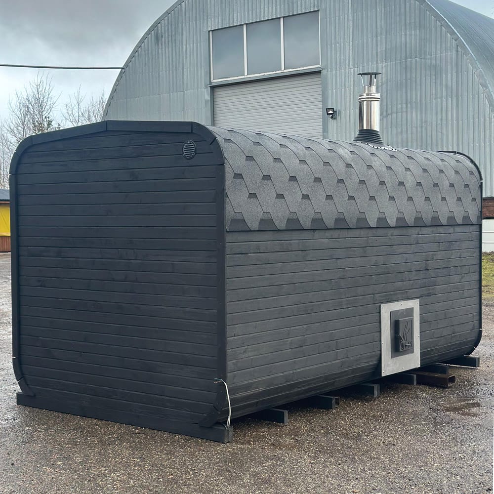 Quadro sauna with anteroom (4x2.4m), LWDcnc
