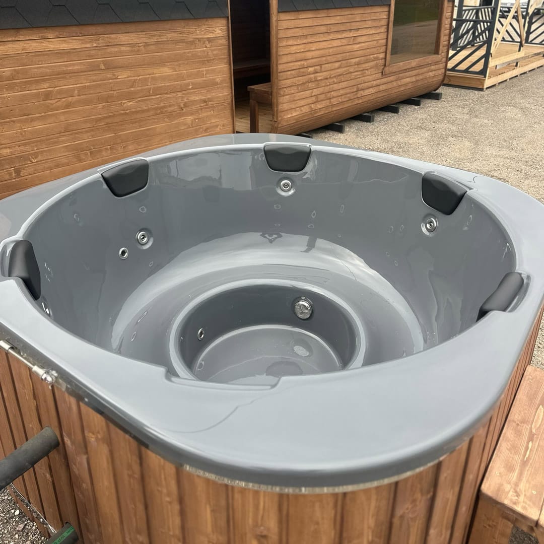 Round hot tub MARE with external stove - Image 7