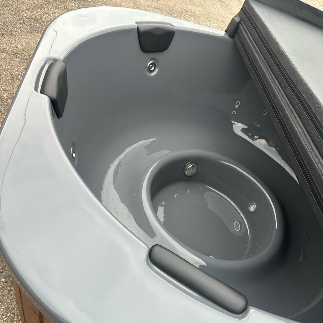 Round hot tub MARE with external stove - Image 6