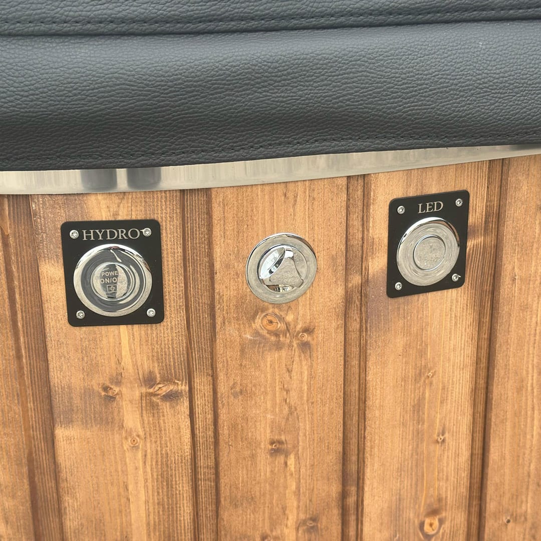 Round hot tub MARE with external stove - Image 15