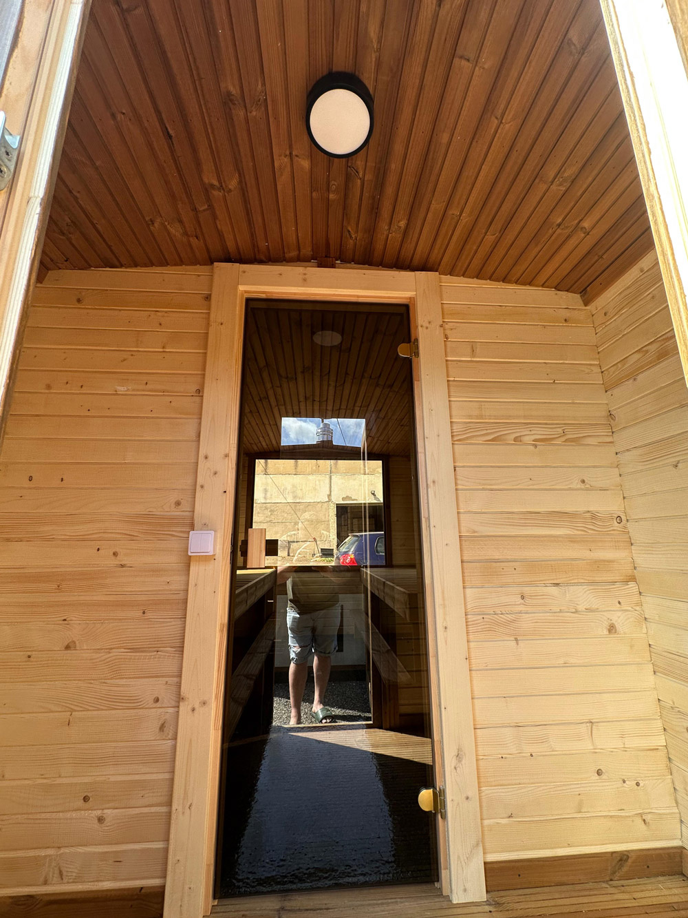 Insulated quadro sauna with anteroom, 4m - Image 11