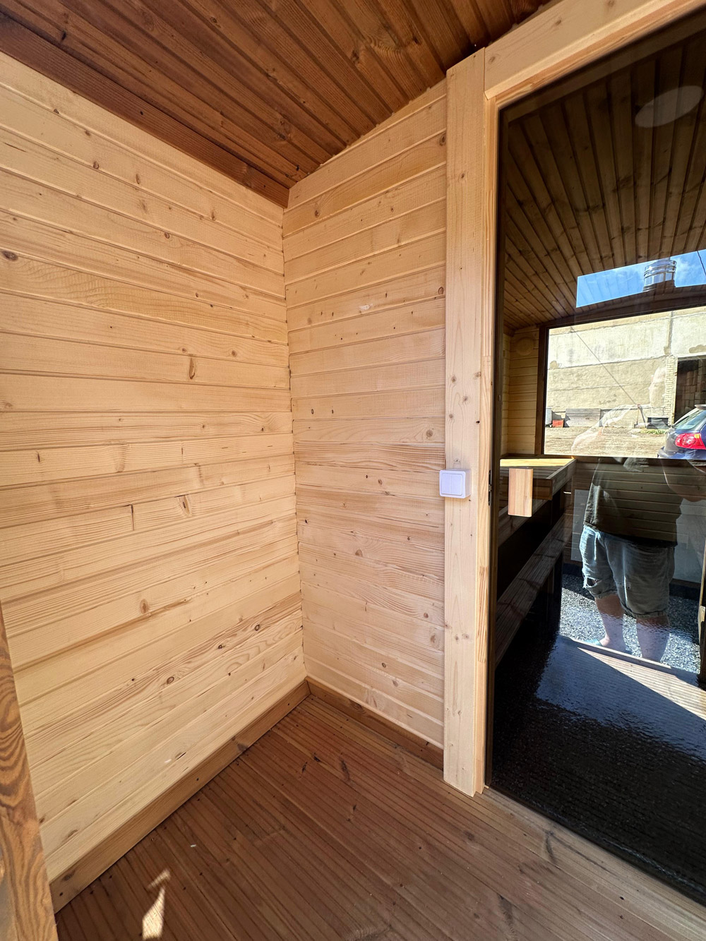 Insulated quadro sauna with anteroom, 4m - Image 12