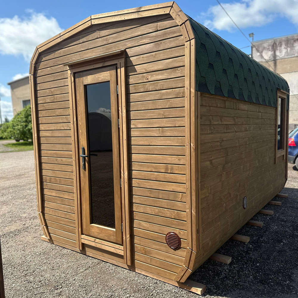 Insulated quadro sauna with anteroom, 4m - Image 3
