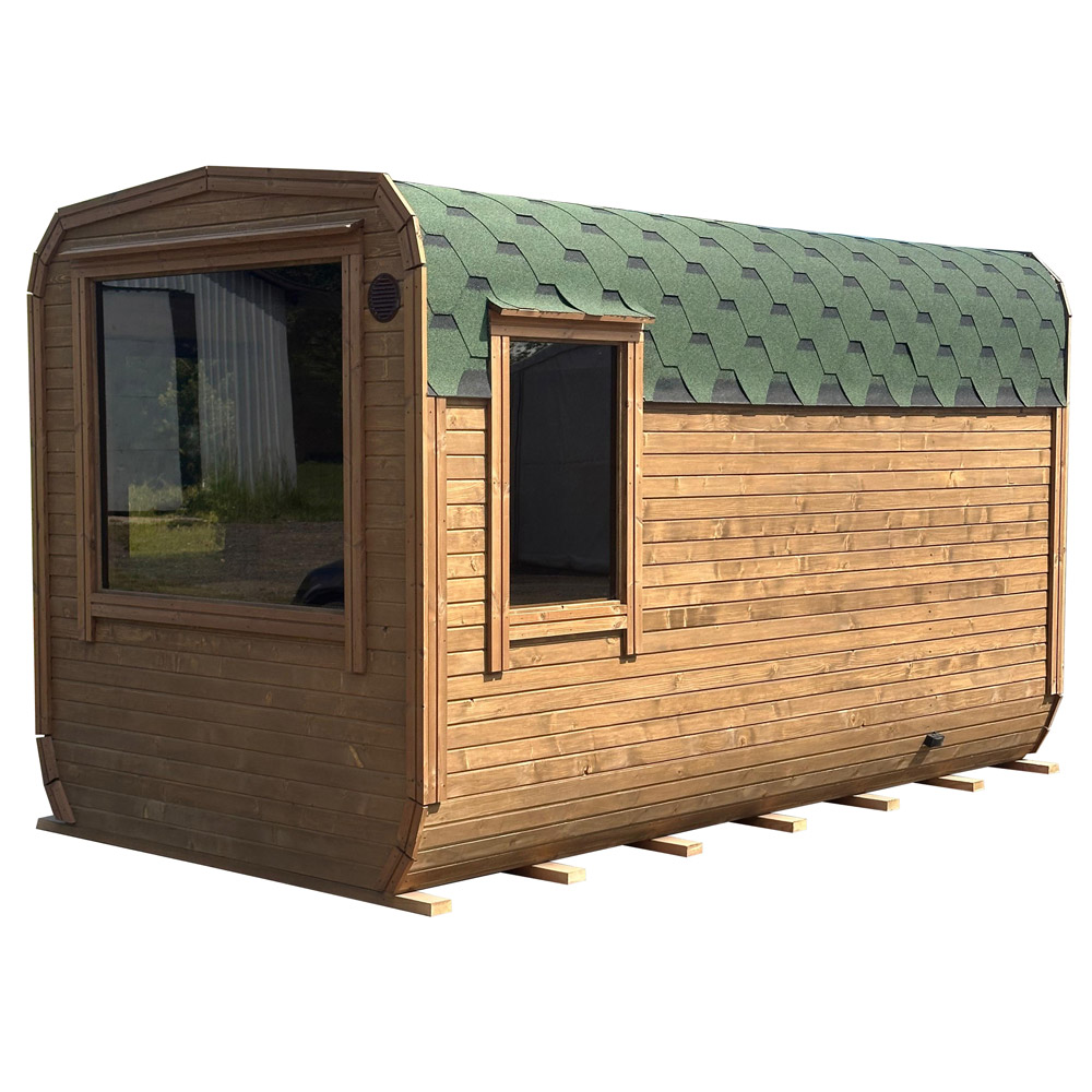 Insulated quadro sauna with anteroom, 4m - Image 2