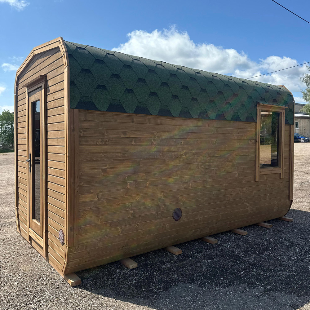 Insulated quadro sauna with anteroom, 4m - Image 4