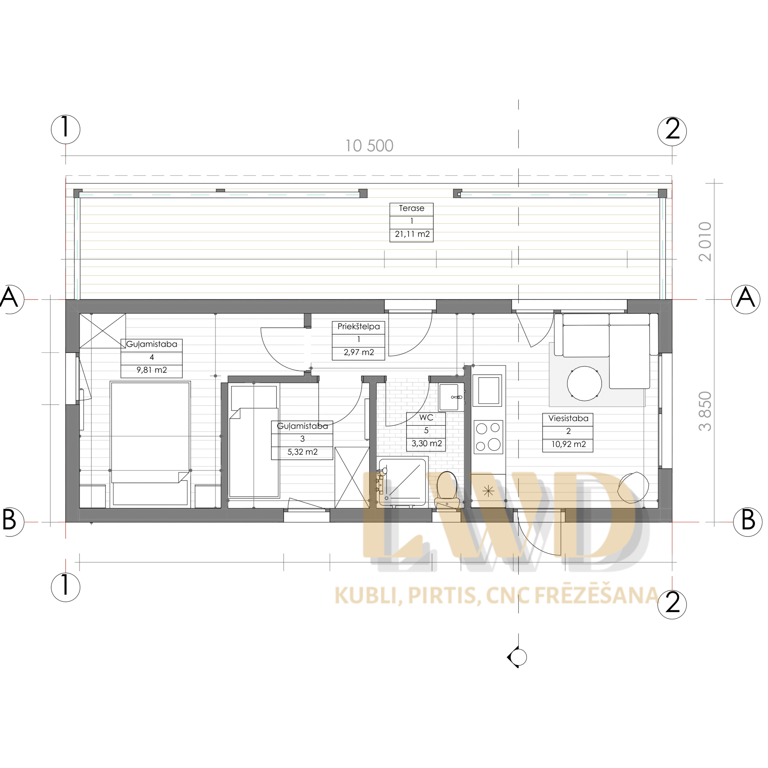 Wood modular house 40m² | High-quality modular buildings